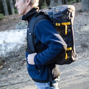 Easy load on your back is one way to describe the Base Camp Duffel.